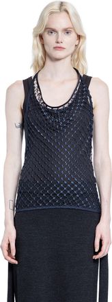 Christophe Lemaire Fishnet Halterneck Top