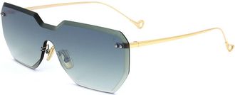 Eyepetizer Brickel C.4-25F Womens Sunglasses Gold Size 99