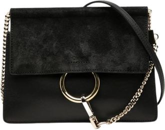 Chlo&eacute; Pre-owned Cross Body Bags, female, Black, Size: ONE SIZE Pre-owned Leather Crossbody Bag