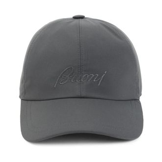 Brioni Caps, unisex, Gray, Size: S Cap