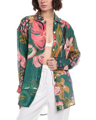 Vitamin A Playa Linen Boyfriend Shirt
