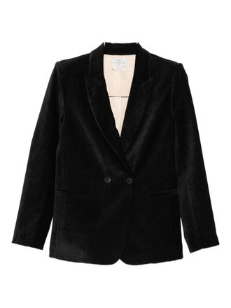 Forte_Forte Velvet Double-Breasted Jacket-Donna