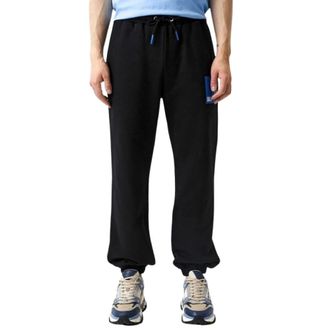 Karl Lagerfeld Heren, Broeken, Zwart, Maat: S Katoen