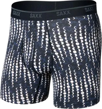 Saxx Quest Quick-Dry Mesh Boxer Brief Fly 6 Kunstfaserunterw&auml;sche f&uuml;r Herren | blau