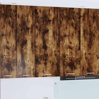 vidaXL vidaXL Armadio pensile Rovere fum&eacute; 40 x 31 x 100 cm Legno multistrato