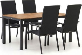 Bellagio la vita attrattiva Bellagio Avio/Fidenza 160cm dining tuinset 5-delig stapelbaar