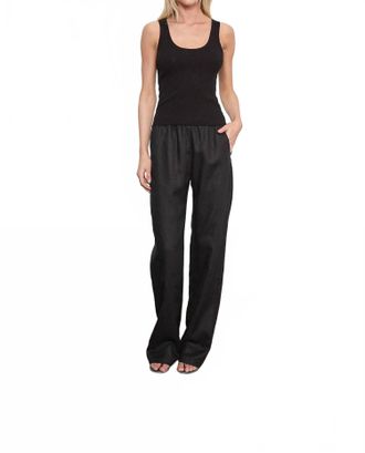 Enza Costa Supima Baby Rib Tank In Black