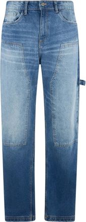 Boxeur Des Rues Loose-fit-Jeans BOXEUR DES RUES BOXEUR DES RUES Jeans Double Knee Carpenter, Herren, Gr. 28, N-Gr, blau, Obermaterial: 100% Baumwolle CO., Jeans Loose