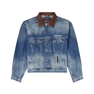 Diesel Denim Jackets, male, Gray, Size: S D-Denver-S1 Jacket