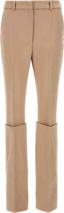 Sportmax Beige Polyester Dress Womens Pants