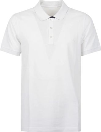Fay Polo in Piquet Stretch - Heren - Polos - Wit - XL - Katoen - Tops