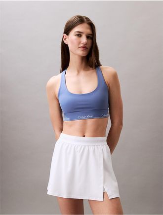 Calvin Klein Calvin Klein Womens Modern Sport Racerback Medium Impact Sports Bra - Blue - XS