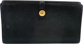 Chanel Pre-owned Wallets, female, Black, Size: ONE SIZE Pre-owned Leather Wallet