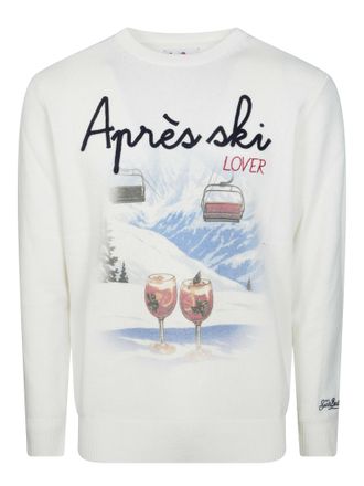 MC2 Saint Barth Heron Print Apr&egrave;s Drink Lover Scenic Knit Sweater