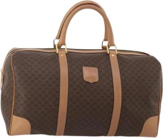 Celine Pre-owned Boston Bag - Dames - Vintage Weekendtas - Bruin - ONE Size - Leer - Vintage