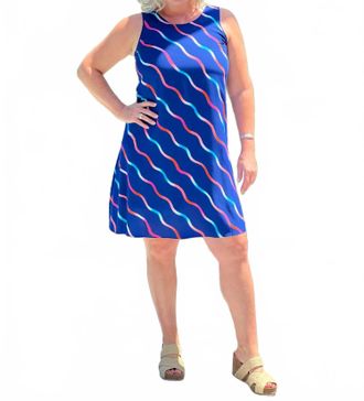 Hatley Meghan Mini Dress In Rainbow Waves