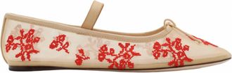 Loeffler Randall Womens Leonie Soft Ballet Flat In Caramel/red