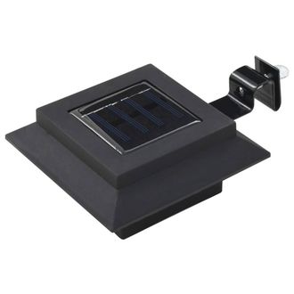 Berkfield Home Outdoor Solar Lamps 12 pcs LED Square 12 cm Black