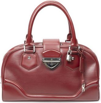 Louis Vuitton Pre-owned Womens Montaigne GM Handbag - Red - One Size