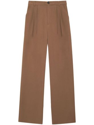 Anine Bing Carrie pleat-detailing tailored trousers - Brown