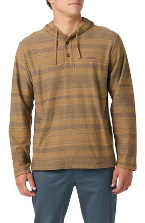 O'Neill Bavaro Blanket Stripe Hoodie in Khaki at Nordstrom, Size Large