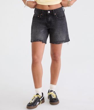 A&eacute;ropostale Low-Rise Baggy Denim Shorts 6