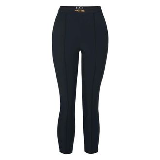 Elisabetta Franchi Cropped broek - Dames - Broeken - Zwart - Maat: 3XS Zijde