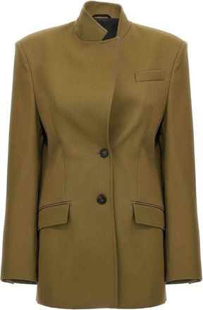 The Attico Maxi Shoulder Strap Blazer