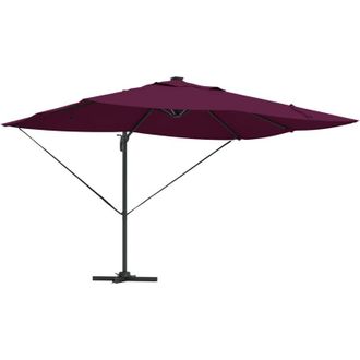 vidaXL Vidaxl - Parasol Roma De Brazo Lateral Rojo, Negro 352 X 251 X 265 Cm