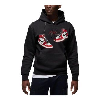 Nike Jordan Air Jordan 1 Chicago Lost And Found Hoodie Black FD0568-010