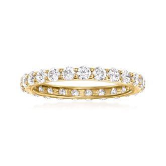 Ross-Simons CZ Eternity Band in 14kt Yellow Gold