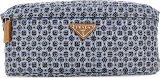 Prada Blue Re-Nylon Printed Crossbody Bag