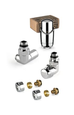 APM Kit V&aacute;lvula De Equipamiento Cromado Con V&aacute;lvula Termost&aacute;tica A La Derecha Y Conexi&oacute;n Para Tubo Multicapa Apm 135kc 015 M 16 12 Cromo