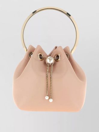 Jimmy Choo London shoulder bag eyelet detail round handle chain