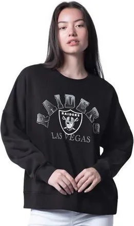 G-III 4Her by Carl Banks Womens G-III 4Her by Carl Banks Black Las Vegas Raiders Oversized Feud Sweatshirt at Nordstrom, Size Xx-Large