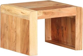 vidaXL Mesa Auxiliar De Madera Maciza De Acacia 43x40x30 Cm Vidaxl