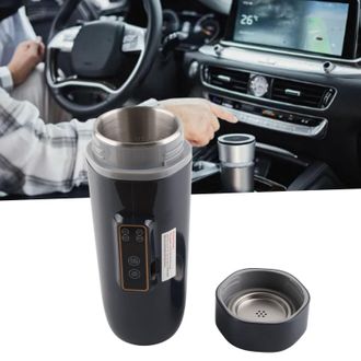 OEM Hervidor Port&aacute;til De 350 Ml Con Pantalla Digital, Impermeable Y Antideslizante, Ideal Para Viajes Y Acampadas, En Color Negro Y Azul
