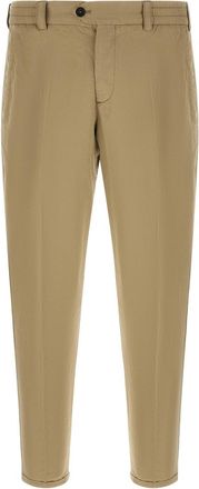 Pantaloni Torino Beige Tapered Flat Front Pants