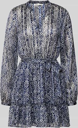 Only Tailliertes Freizeitkleid mit Effektgarn-Details Modell AVERY in Marine, Gr&ouml;&szlig;e XL