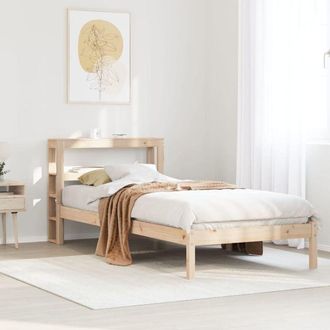 vidaXL Estructura De Cama Sin Colch&oacute;n Madera Maciza De Pino 90x200 Cm Vidaxl