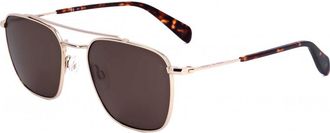 Rag & Bone Mens RNB5047-G-S-J5G-53 RNB5047 G S 53 J5G Sunglasses - Gold - One Size