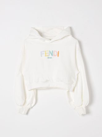 Fendi Felpa con cappuccio in cotone Fendi con logo multicolor