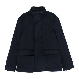 Luigi Bianchi Mantova 07C Giaccone - Heren - Jassen - Blauw - Maat: XL