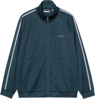 Carhartt Work in Progress Felpa Cotone e Poliestere - Heren - Zomerjassen - Blauw - M - Katoen - Jassen