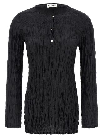 P.A.R.O.S.H. Black Silk Womens Blouse