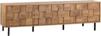 Klast Mueble tv efecto madera natural 160 cm x 49 cm