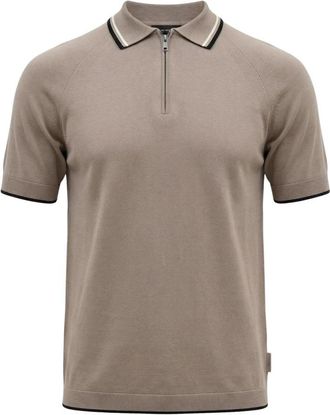 A|X Armani Exchange Knit Polo - Heren - Polos - Bruin - S - Katoen - Tops