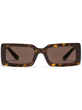 Dolce & Gabbana Eyewear Occhiali da sole DNA squadrati - Marrone