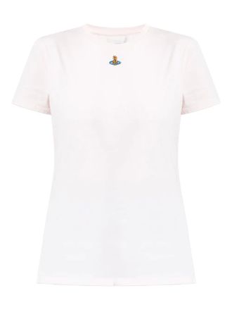 Vivienne Westwood Orb Peru embroidered T-shirt - women - Cotton - S - White