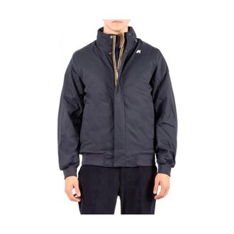 K-Way Jassen, Heren, Blauw, XL, Polyester, Amaury Twill Marmotta Jacket